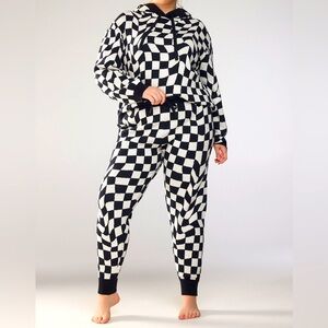 Savage x Fenty Checkered Lit Leisure Knit Jogger